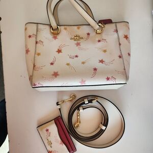 Alice Satchel With Shooting Star Print handbag / purse & wallet